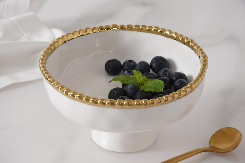 Pampa Bay - Golden Salerno Small Footed Bowl