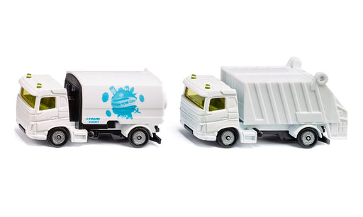 Siku - MUNICIPAL SET ROAD SWEEPER AND GARBAGE TRUCK - Limolin 