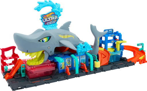 Hot Wheels - City Ultra Shark Car Wash Playset