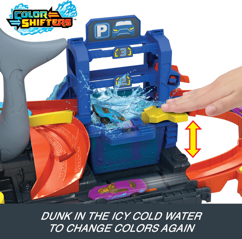 Hot Wheels - City Ultra Shark Car Wash Playset
