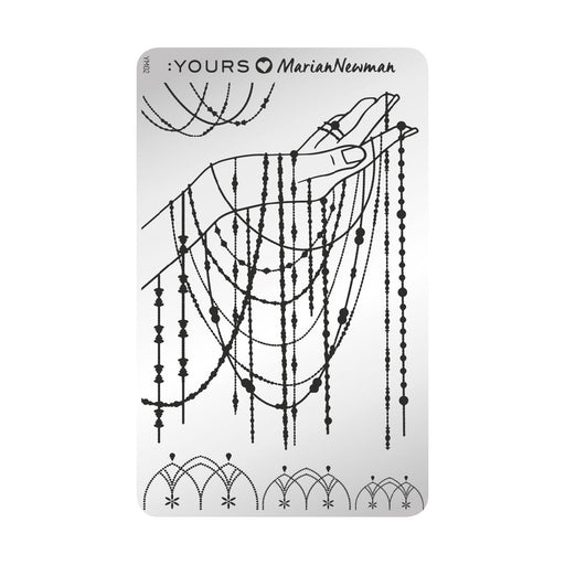 Yours - Loves Marian Charm Of Chains Stamping Plate