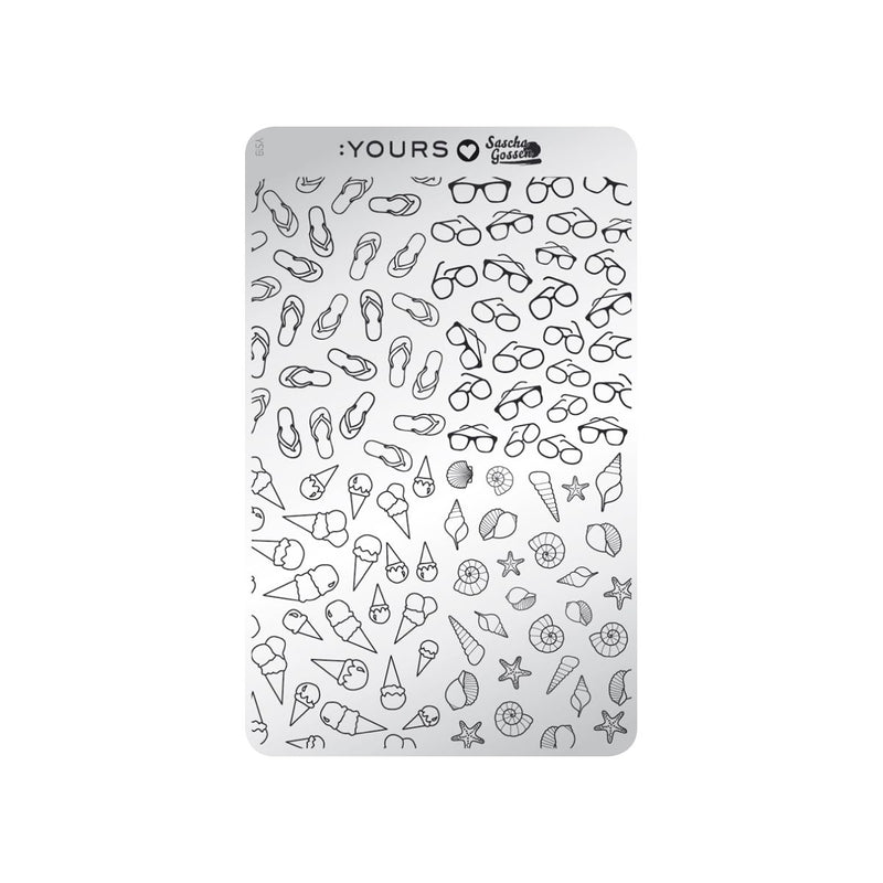Yours - Loves Sascha Summer Sale Stamping Plate