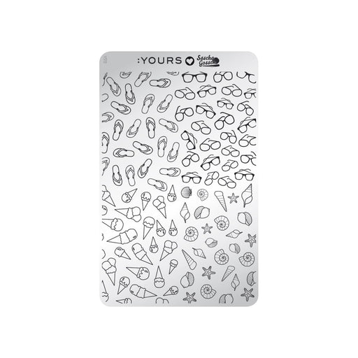 Yours - Loves Sascha Summer Sale Stamping Plate