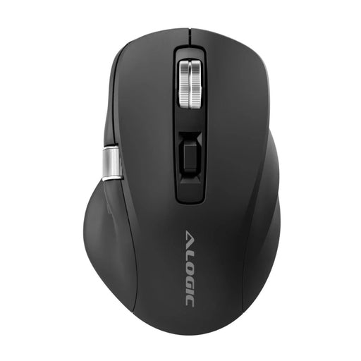 Alogic - Mouse Apex Wireless Bluetooth & 2.4GHz USB-A Dongle USB-C Rechargeable 7 Keys Programmable PC/Mac/Chrome/Android/iOS - Black