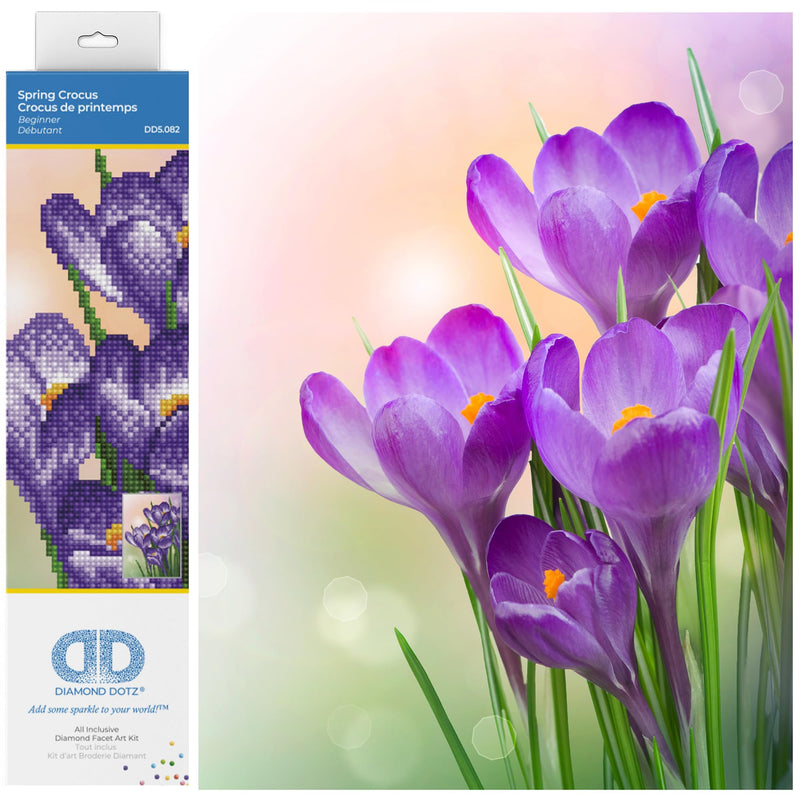 DIAMOND DOTZ - Spring Crocus (12.6" x 8.66" x 32 cm x 22XM)