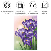 DIAMOND DOTZ - Spring Crocus (12.6" x 8.66" x 32 cm x 22XM)