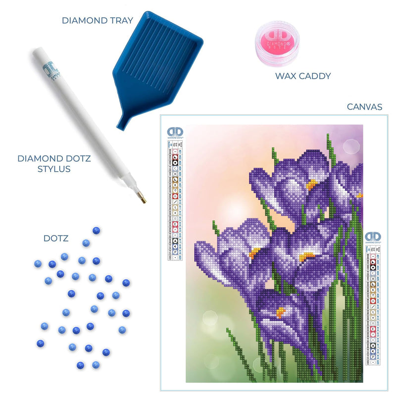 DIAMOND DOTZ - Spring Crocus (12.6" x 8.66" x 32 cm x 22XM)