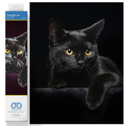 DIAMOND DOTZ - Midnight CAT (14" x 11")