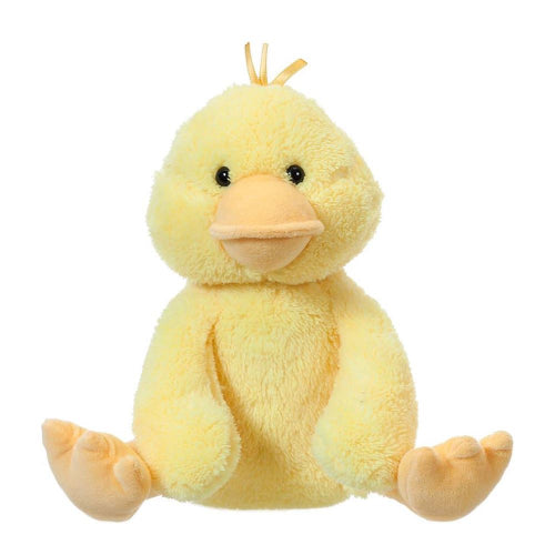 PLUSH - 12" SITTING ANIMALS - YELLOW DUCK