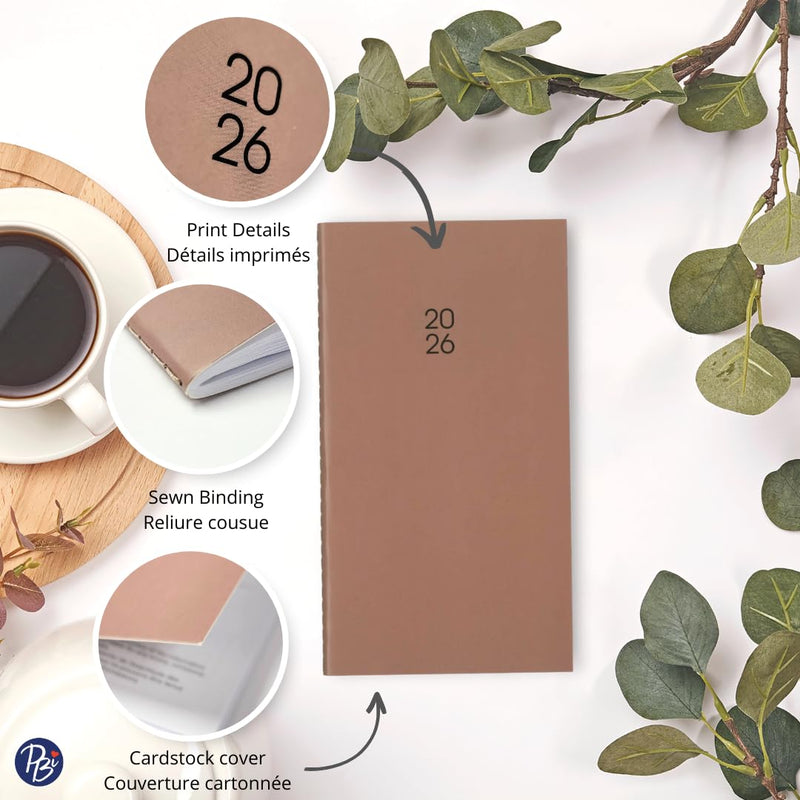 PBI - ANNUAL AGENDA 2026 MINI- MOCHA MOUSSE - Limolin 