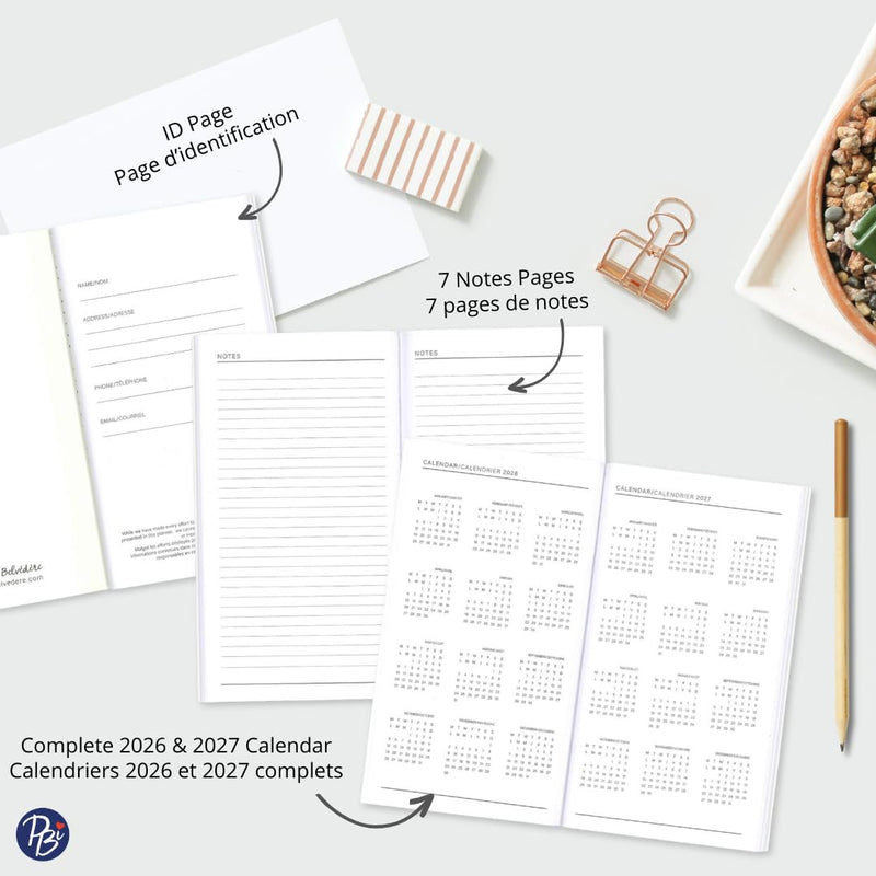 PBI - ANNUAL AGENDA 2026 MINI- MOCHA MOUSSE - Limolin 