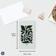 PBI - ANNUAL AGENDA 2026 MINI- BLACK FLOWERS - Limolin 