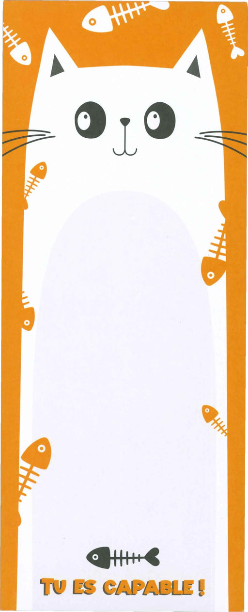 PBI - NOTEPAD- CHAT JAUNE