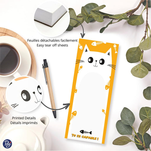 PBI - NOTEPAD- CHAT JAUNE