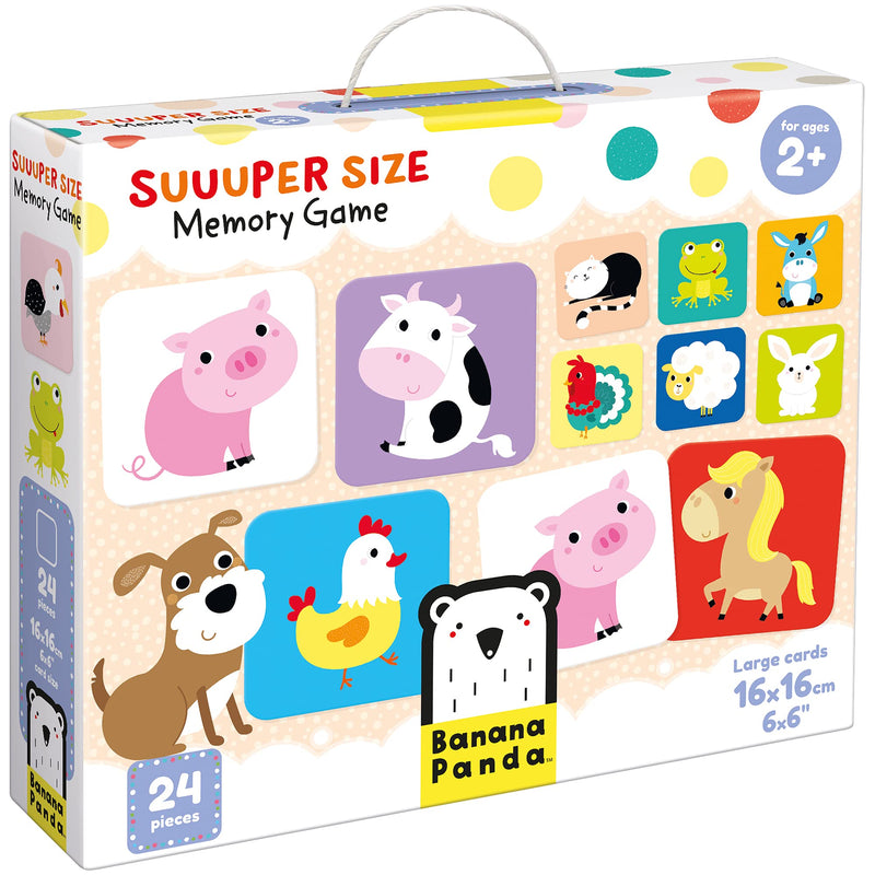 BANANA PANDA - SUUUPER SIZE - MEMORY GAME - 24 Cards (2+) - Limolin 