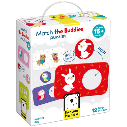 BANANA PANDA - MATCH the BUDDIES - 2pc x 12 MINI PUZZLES (15m+)