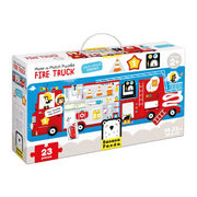 BANANA PANDA - MAKE-A-MATCH - 23pc PUZZLE FIRE TRUCK (2+) - Limolin 
