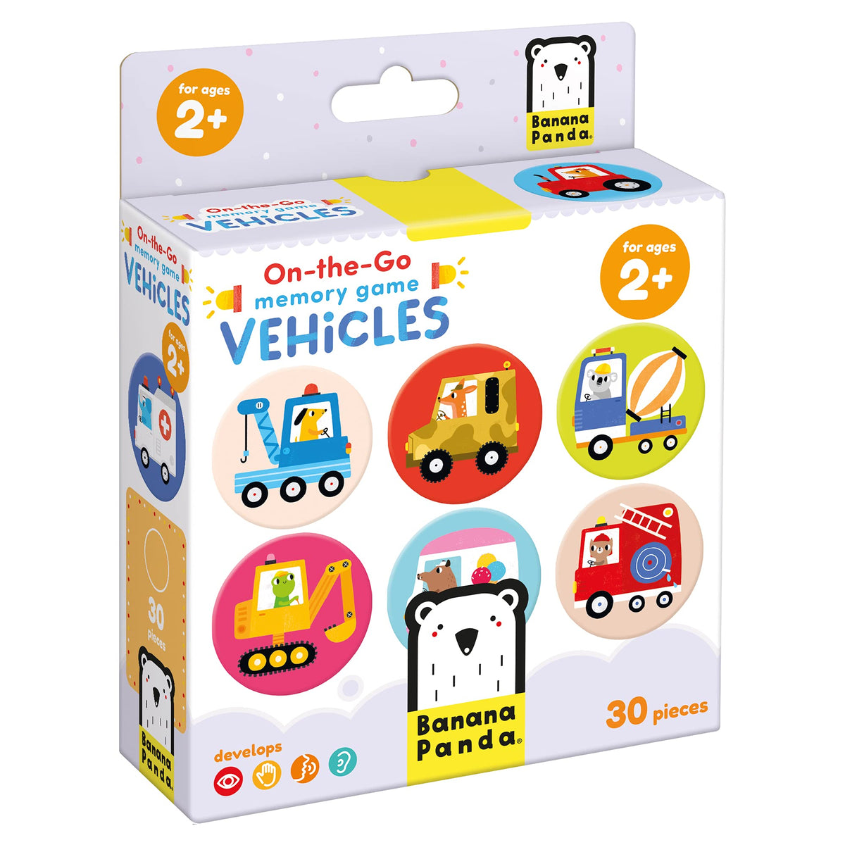 Banana Panda - ON-THE-GO MEMORY GAME - VEHICLES - 30 discsa (2+) | Toys ...
