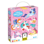 BANANA PANDA - I LOVE UNICORNS - 60pc PUZZLE (4+)