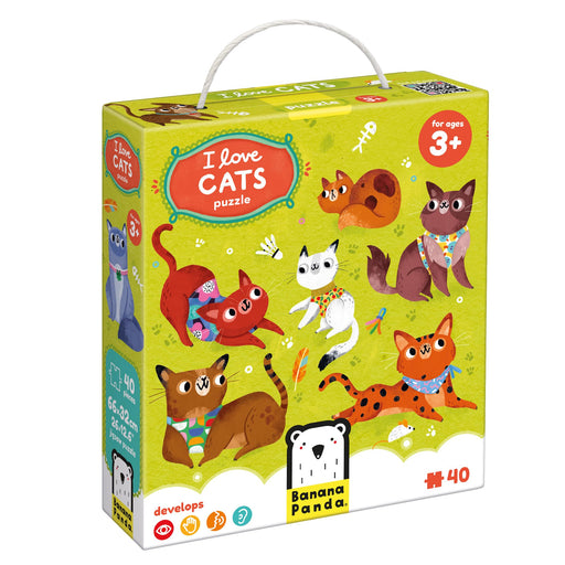 BANANA PANDA - I LOVE CATS - 40pc PUZZLE (3+) - Limolin 