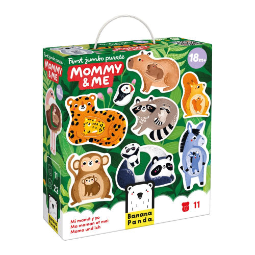 BANANA PANDA - FIRST JUMBO - 11pc PUZZLE MOMMY & ME (18m+) - Limolin 