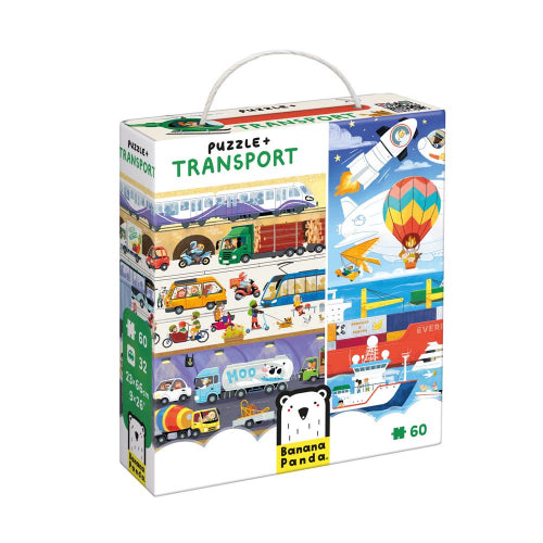 BANANA PANDA - 60pc PUZZLE + TRANSPORT - Limolin 