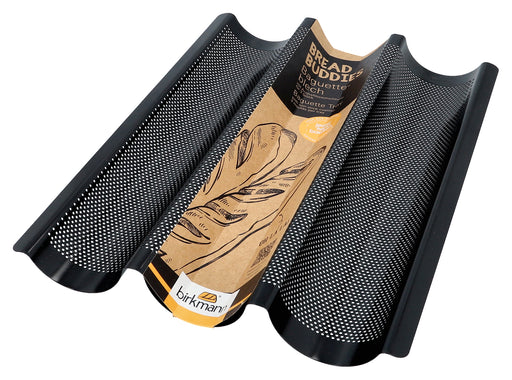 BIRKMANN - BREAD BUDDIES Baguette Tray Perforated, Non-Stick, Makes 3
