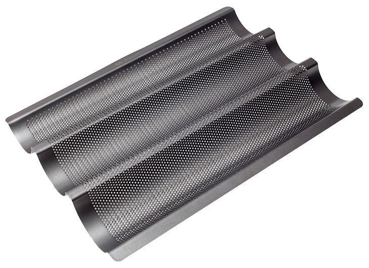 BIRKMANN - EASY BAKING Baguette Tray Perforated, Non-Stick, Makes 3