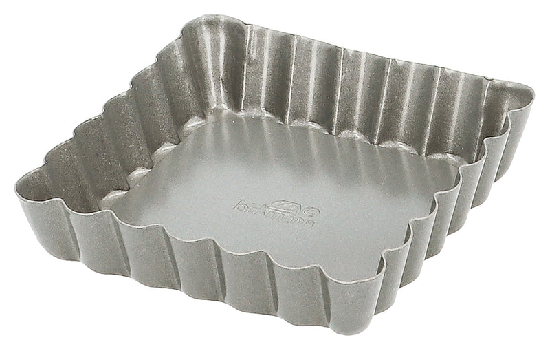 BIRKMANN - BAKERS BEST Mini-Tarte Pan Square Non-Stick, Loose Bottom