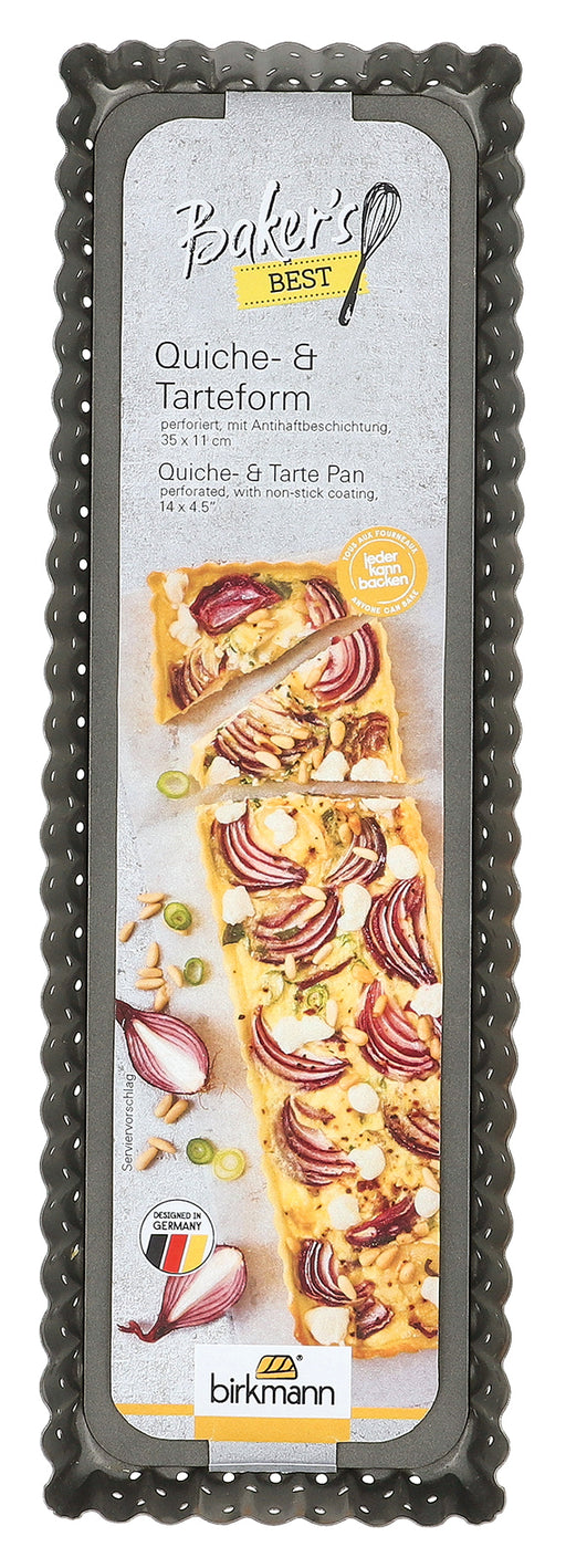 BIRKMANN - BAKERS BEST Tarte Pan Rectangular 35x11cm/14.5x4.5in