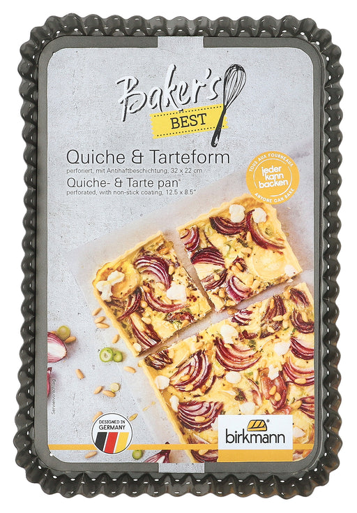 BIRKMANN - Bakers Best Tarte Pan Rectangular 32x22 cm / 12.5x8.5 in