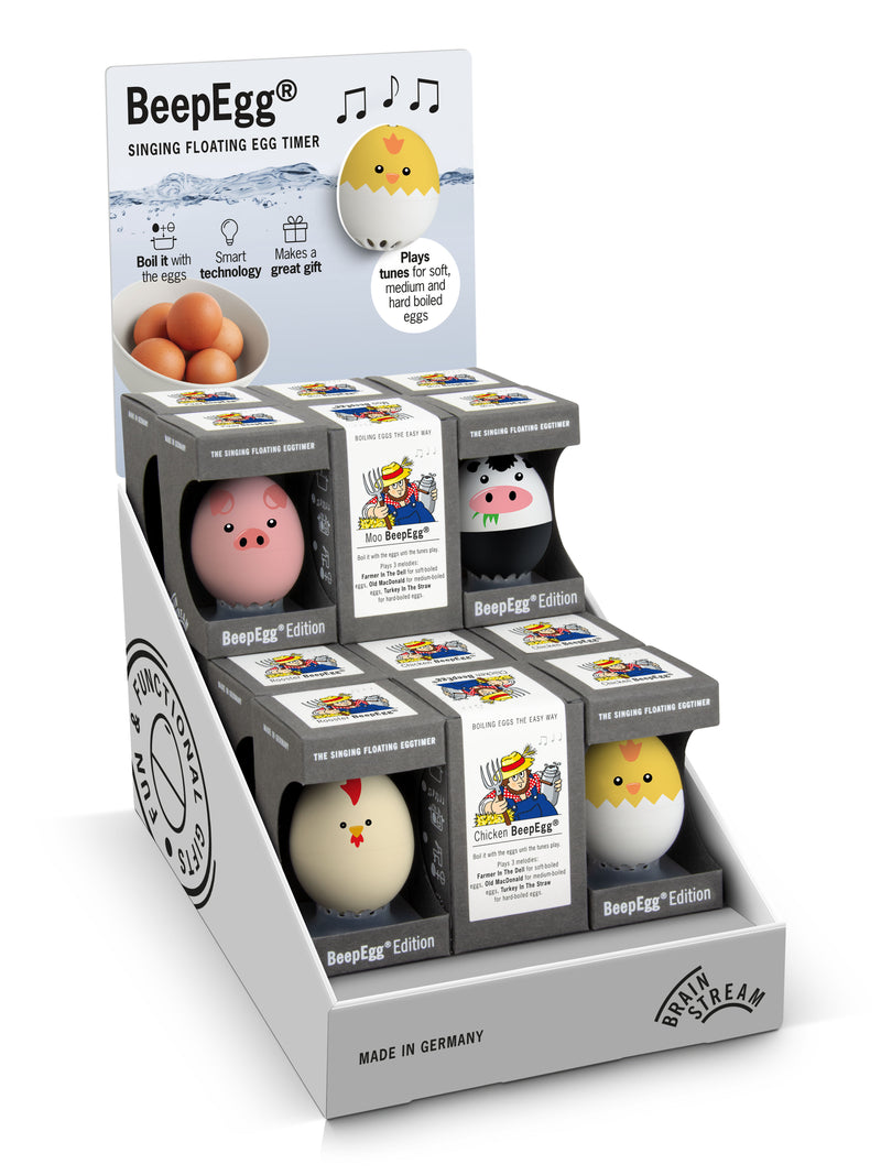 BRAINSTREAM - BEEPEGG Floating Egg Timer Barnyard CDU