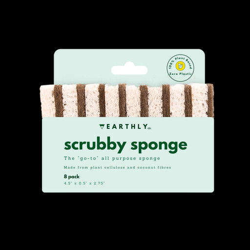 EARTHLY CO - Scrubby Sponges 8/PK