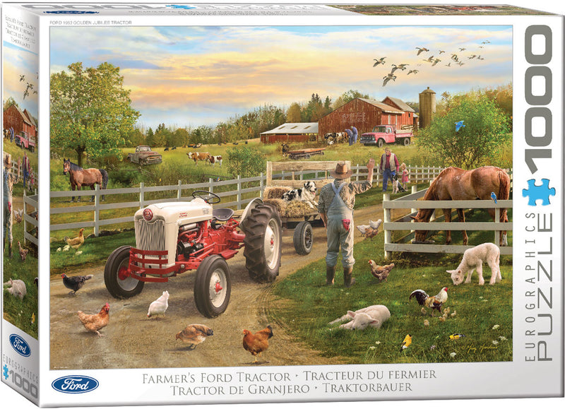 Eurographics - Farmer's Ford Tractor by Greg Giordano-(1000-Piece Puzzle)