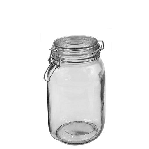 KITCHEN BASICS - Cliptop Glass Canister 1500ml/50oz