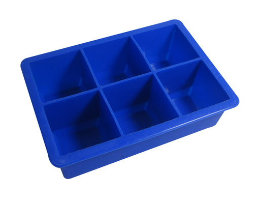 KITCHEN BASICS - Ice Cube Silicone Mold Jumbo Blue 6/Cubes