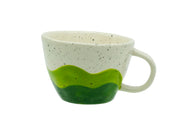 KITCHEN BASICS - Mug Green Wave 350ml/12oz