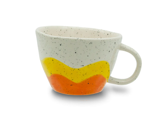 KITCHEN BASICS - Mug Yellow Wave 350ml/12oz