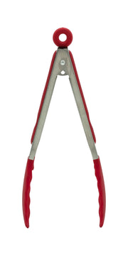 KITCHEN BASICS - Tongs 22.5cm/9“ Stainless-Steel/Red