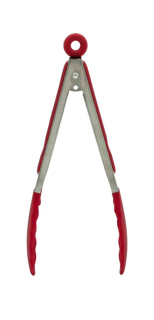 KITCHEN BASICS - Tongs 22.5cm/9“ Stainless-Steel/Red