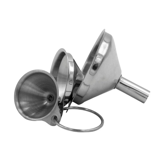 KITCHEN BASICS - Funnel Set 3/ST Stainless-Steel