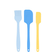 KITCHEN BASICS - Spatula Set 3/ST Spatula, Half-Spatula, Brush