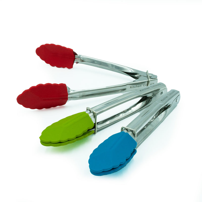KITCHEN BASICS - BUCKET Silicone Mini Tongs 24/CDU