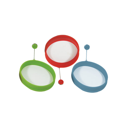 KITCHEN BASICS - BUCKET Silicone Mini EggRing 24/CDU 10cm/4" Assorted Colours