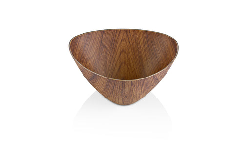 KITCHEN BASICS - FAUX WOOD Triangle Bowl X-Large 29x10.5cm/11.5x4" Polystyrene