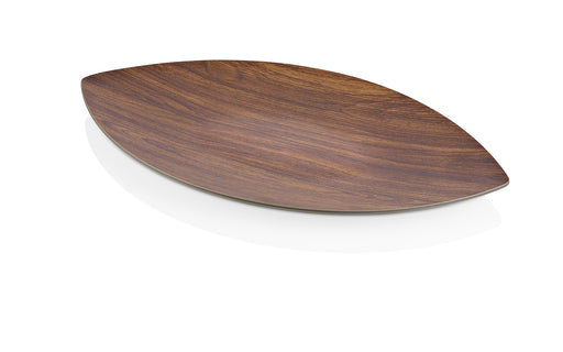 KITCHEN BASICS - FAUX WOOD Leaf Tray Medium 25x45x3cm/10x18x1" Polystyrene