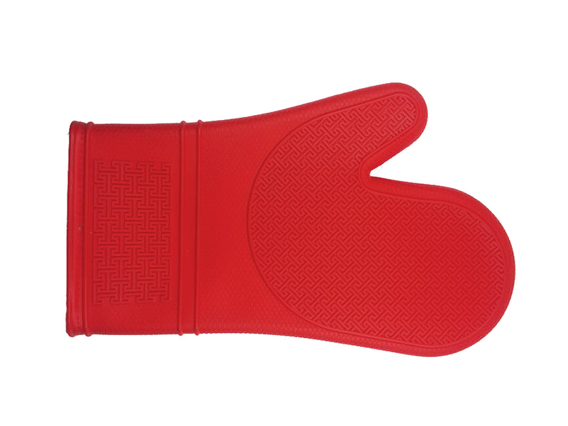 KITCHEN BASICS - Silicone Oven Mitt Red