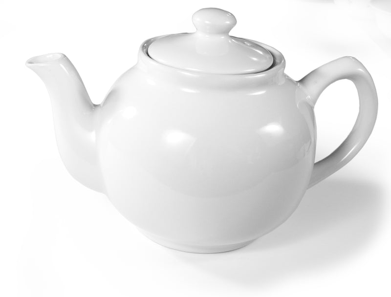 KITCHEN BASICS - Teapot 1L/33oz Stoneware White