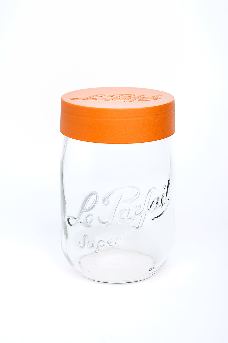 LE PARFAIT - FW Screw Top Jar 2000ml/64oz Orange Lid