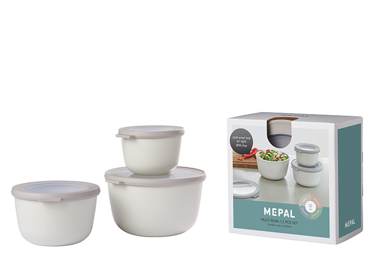 MEPAL - CIRQULA 3/ST Rnd Deep (500+1000+2000) Nordic-White